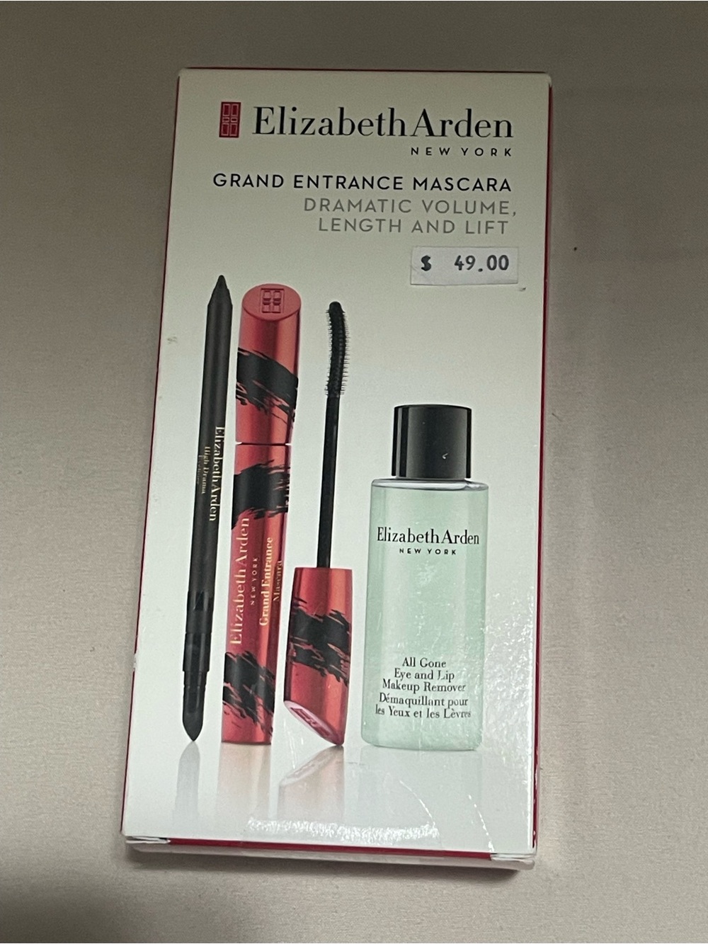 Elizabeth Arden Mascara & Eyeliner Trio in Red, Black, White